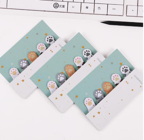 3PCS Cute Cat Claw Sticky Notes